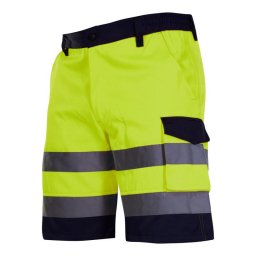 Pantalon reflectorizant scurt / verde - l