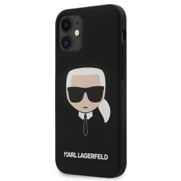Husa Karl Lagerfeld Husa Silicon Karl's Head iPhone 12 Mini Negru
