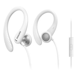 Philips TAA1105WT/00 headphones/headset Wired Ear-hook, In-ear Sports Alb