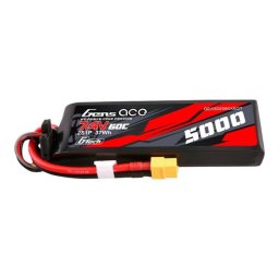 Baterie Gens ace G-Tech 60C 2S1P PC material case with XT60 Plug, 5000 mAh, 7.4 V, LiPo, 60C