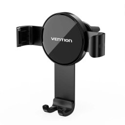 SUPORT AUTO Vention pt SmartPhone, fixare grila ventilatie, fix, device compatibil 4.7 - 7.2inch, negru, "KCGB0" - 6922794763210