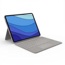 Husa cu tastatura Combo Touch cu tastatura pentru iPad Pro 5th gen de 12.9inch, Layout UK, Sand