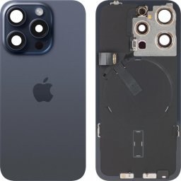 Piese si componente Capac Baterie Apple iPhone 15 Pro, Albastru (Blue Titanium), Swap