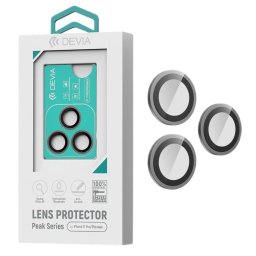 Folie Sticla Camera Peak Series iPhone 17 Pro/ 17 Pro Max Gri, pachet de 3 buc