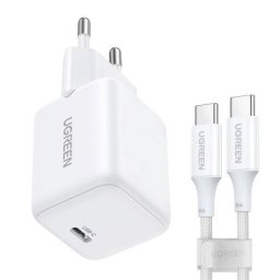 Incarcator de retea N Series X513 30W GaN Wall Charger 1x USB-C + 1m USB-C White