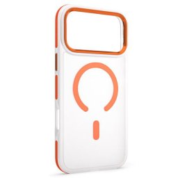 Husa HUSA PROTECTIE MAG CASE IPHONE 17 PRO MAX - TRANSPARENT/PORTOCALIU