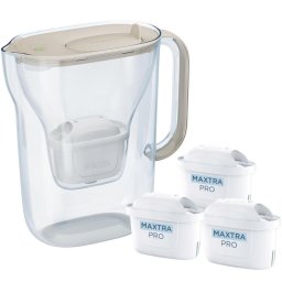 Style Essential water filter jug 2.4l + 3 cartridges, sand
