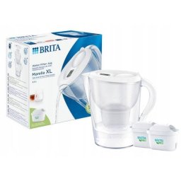 Carafa filtrare Brita Marella XL 3.5L, alb, set cu 2 filtre MAXTRA PRO, 26.5x27.5x15.5cm