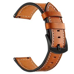 MYBANDZ Bine îngrijite Piele curea de ceas 22mm maro roșcat negru cataramă