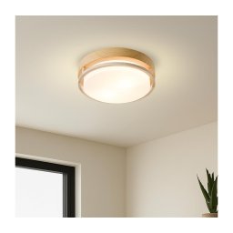 Brilagi - Plafonieră ORINO 2xE27/40W/230V Ø 27 cm decor lemn/stejar
