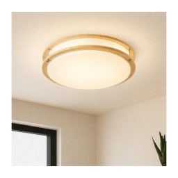 Brilagi - Plafonieră ELARO 4xE27/40W/230V, Ø 41 cm, finisaj lemn