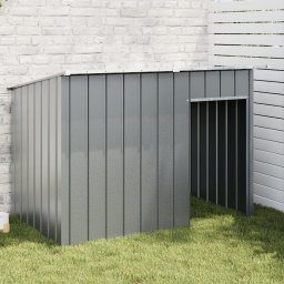 Cusca caine cu acoperis antracit 153x91x110 cm otel galvanizat GartenMobel Dekor