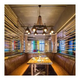 Lustra Indiana cu 8 becuri E27, metal si franghie, negru, stil rustic