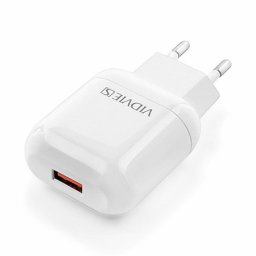 Incarcator de retea USB Vidvie 2.4A (2400mA), compact, alb