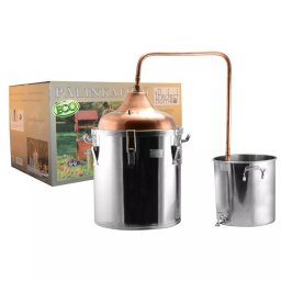 Distilator ECO pentru tuica din inox si cupru, 92 L, cu vas de racire 30 L