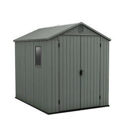 Casuta de gradina Curver Darwin 6x8 din plastic EVOTECH, verde, 190x244 cm