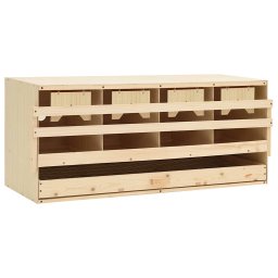 Cuibar gaini cu 4 compartimente, 106x40x45 cm, lemn masiv pin GartenMobel Dekor