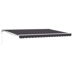 Marchiza retractabila electrica semi-casetata 4,5x3 m, antracit
