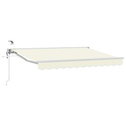 Marchiza electrica retractabila crem 2,5 x 2 m, semi-casetata