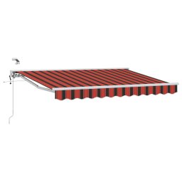 Marchiza electrica retractabila semi-casetata 3 x 2,5 m, portocaliu