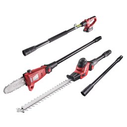 Fierastrau de crengi si foarfeca pentru gard viu 2 în 1, 2Ah, 3 m Raider