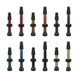 Set 2 valve tubeless WTB TCS Presta FV 34 mm din aluminiu, rosu