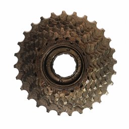 Pinion bicicleta 7 viteze KFW-771, 14-28T, maro, tip freewheel