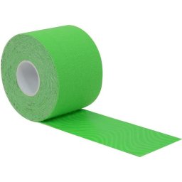Banda kinesio elastica 5 m x 5 cm, verde lime, pentru suport muscular