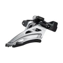 Schimbator fata Shimano Deore 2x10 viteze, 38T, Side Swing, argintiu