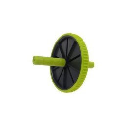 Roata fitness single verde pentru abdomen, brate si spate, PVC