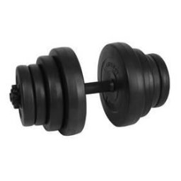 Set gantera reglabila 20 kg pentru antrenament acasa, negru