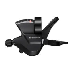 Maneta schimbator stanga Shimano Altus 3 viteze Rapidfire Plus, 1800 mm, negru