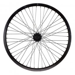 Roata fata BMX 20 inch Cerurim, janta aluminiu simpla, negru, 406x25