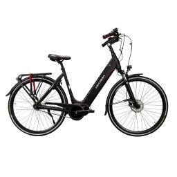 Bicicleta electrica Devron 28 inch XL, autonomie 60 km, negru mat