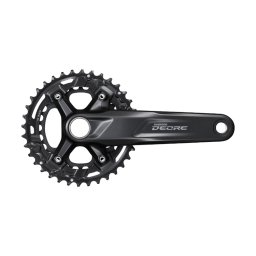 Angrenaj pedalier Shimano Deore M4100-2, brat 170 mm, 26/36T, negru