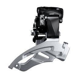 Schimbator fata Shimano Altus 3x9 viteze Dual Pull 34,9 mm argintiu