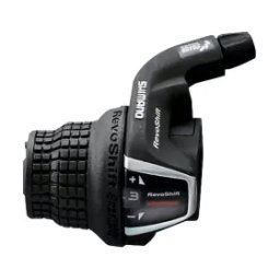 Maneta schimbator stanga Shimano RevoShift 3 viteze, cablu 1800 mm, negru