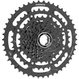 Pinion Shimano Cues CS-LG400-9, 9 viteze, 11-46T, Linkglide, negru