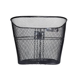 Cos fata bicicleta DHS metalic, negru, cu accesorii de prindere incluse