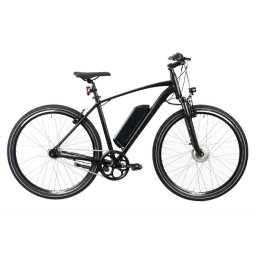 Bicicleta electrica Devron 28173, 28 inch, XL, autonomie 60 km, negru mat