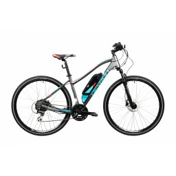 Bicicleta electrica Devron 28162, 28 inch, marime M, gri urban