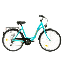 Bicicleta de oras DHS Citadinne 26 inch, marimea L, turcoaz