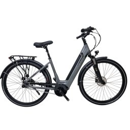 Bicicleta electrica Corwin 28 inch, motor central, marimea L, gri