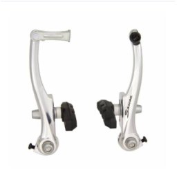 Frana fata V-Brake Shimano 110 mm cu saboti 60 mm, argintiu