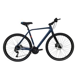 Bicicleta gravel barbati 28 inch, marimea L, albastru-negru