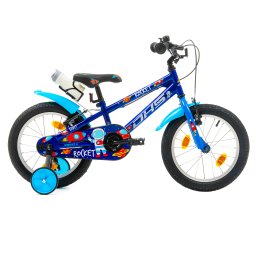 Bicicleta pentru copii DHS Rocket 16 inch, albastra, 4-6 ani