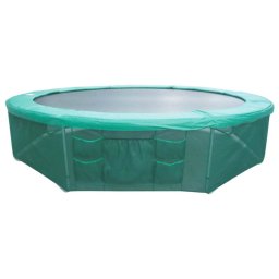 Protectie pentru baza trambulinei 430 cm, verde, cu buzunare