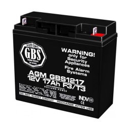 Acumulator AGM VRLA 12V 17Ah F3 pentru sisteme de securitate