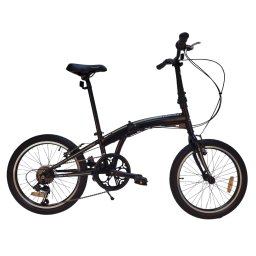 Bicicleta pliabila Devron Practic 30, 20 inch, 6 viteze, negru