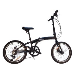 Bicicleta pliabila Devron Practic 10, 20 inch, 6 viteze, negru